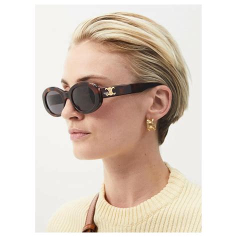 celine sunglasses triomphe brown|Celine canada online.